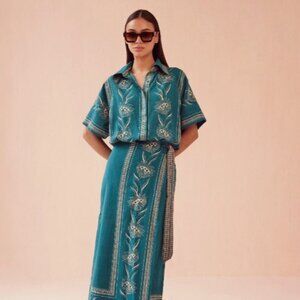 Omika Tola Blouse- Cecile Dragonfly